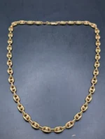 Italie 18K 750 Chaîne à maillons marins en or massif avec motif ancre, poids lourd 29,8 grammes – Image 15