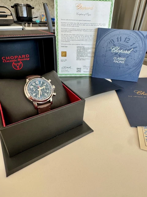MINT-LIMITED-EDI-Chopard-168589-3003-Mille-Miglia-FULL.webp Édition limitée Chopard 168589-3003 Mille Miglia, coffret complet, papiers, propriétaire d'origine – Image 1
