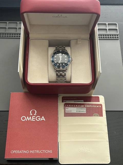 Mens-Omega-Seamaster-Co-Axial-Chronometer-watch-Blue-2.webp Mens Omega Seamaster Co-Axial Chronometer watch - Blue Dial - 41MM - 2220.80 – Image 1