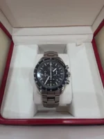 Chronographe automatique Omega Speedmaster HB-SIA GMT d'occasion. Bon état. – Image 8