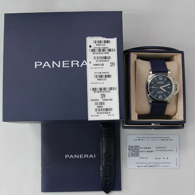 PANERAI-LUMINOR-Marina-Quaranta-PAM01370-Y-number-Mens-Watch-6.webp Montre homme PANERAI LUMINOR Marina Quaranta PAM01370 (numéro Y) du Japon G1012 – Image 1