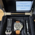 Panerai Luminor 44 Automatique Réserve de Marche Date PAM00090 2010 avec boîte et papiers