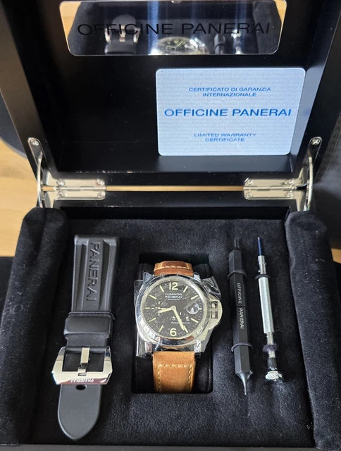 Panerai-Luminor-44-Automatic-Power-Reserve-Date-PAM00090-1.webp Panerai Luminor 44 Automatique Réserve de Marche Date PAM00090 2010 avec boîte et papiers – Image 1