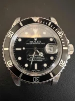 Montre automatique Rolex Submariner Date 16610 en acier avec cadran noir de 40 mm !! – Image 5