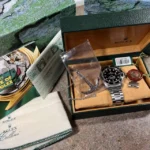Montre automatique Rolex Submariner Date 16610 en acier avec cadran noir de 40 mm !!