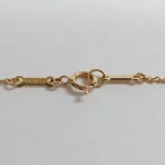 Collier pendentif cœur ouvert Tiffany & Co. 7 diamants Elsa Peretti or K18YG – Image 4