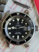Tudor Rolex Submariner 9411 Vintage Snowflake Diver, coffret complet, papiers, 1976 – Image 8