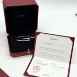 Cartier Bracelet à ongles Juste Un Clou en or blanc 18 carats Sz 19