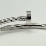 Cartier Bracelet à ongles Juste Un Clou en or blanc 18 carats Sz 19 – Image 10