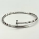 Cartier Bracelet à ongles Juste Un Clou en or blanc 18 carats Sz 19 – Image 7