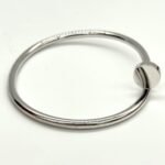 Cartier Bracelet à ongles Juste Un Clou en or blanc 18 carats Sz 19 – Image 6