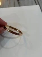 bracelet love cartier en or rose taille 17 – Image 11